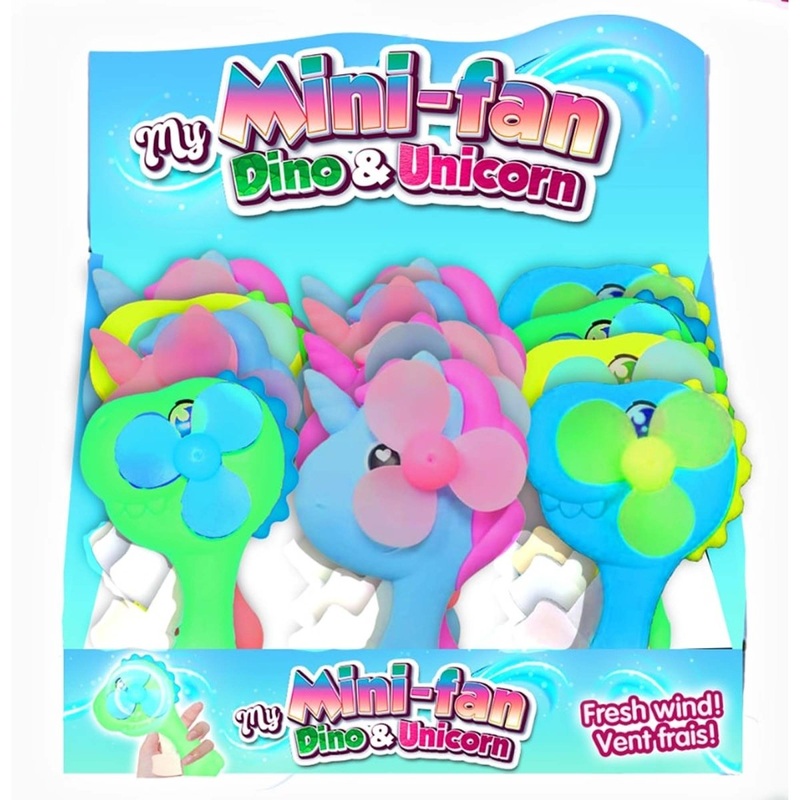 My Mini-Fan Dino & Unicorn, Assortment, 1 Count