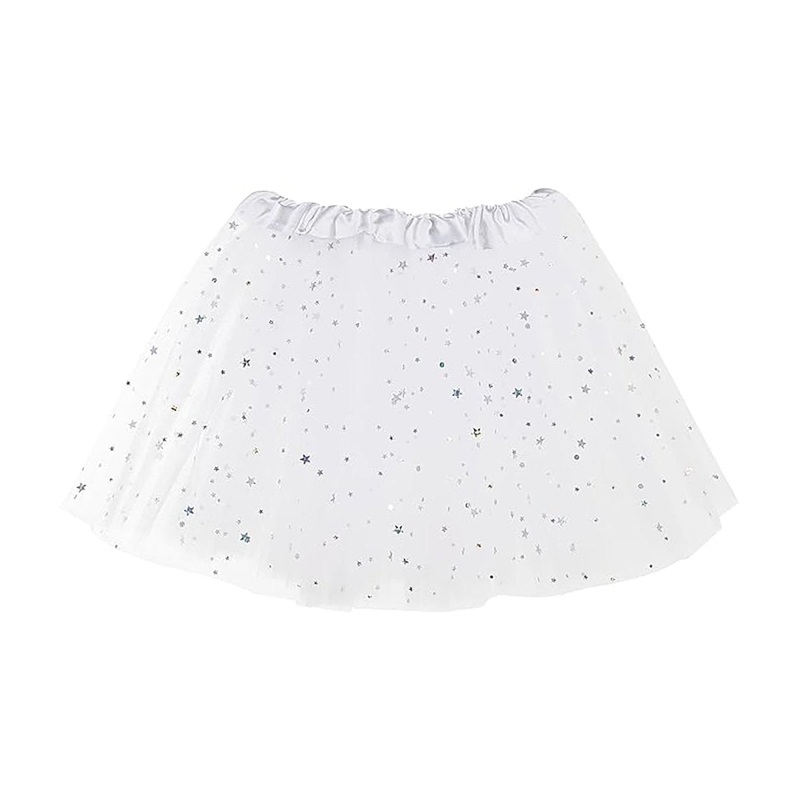 White Star Layered Tutu for Kids OS