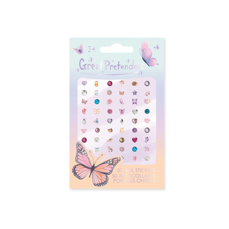 Butterfly Nail Stickers, 50 Count