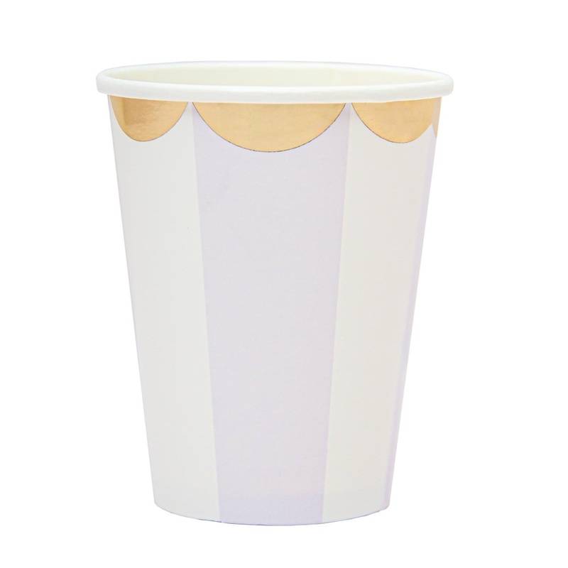 Candy Land Paper Cups, Lavender, 9 oz, 8 Count
