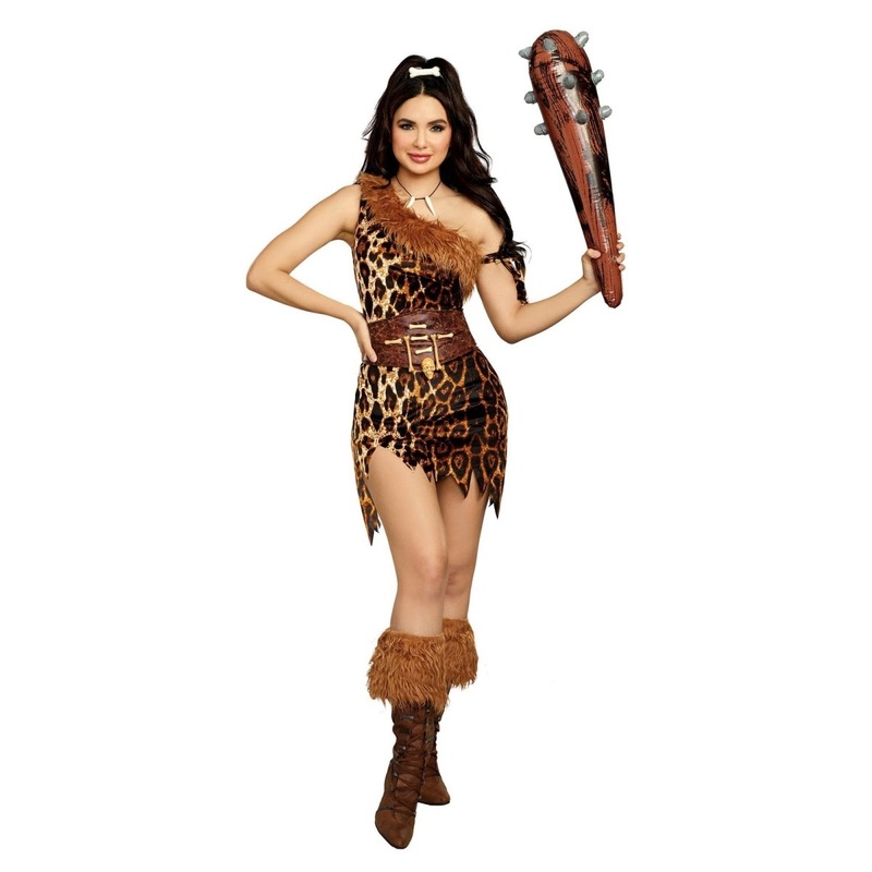Clubbin' Cutie Costume for Adults, Animal Print Dress S