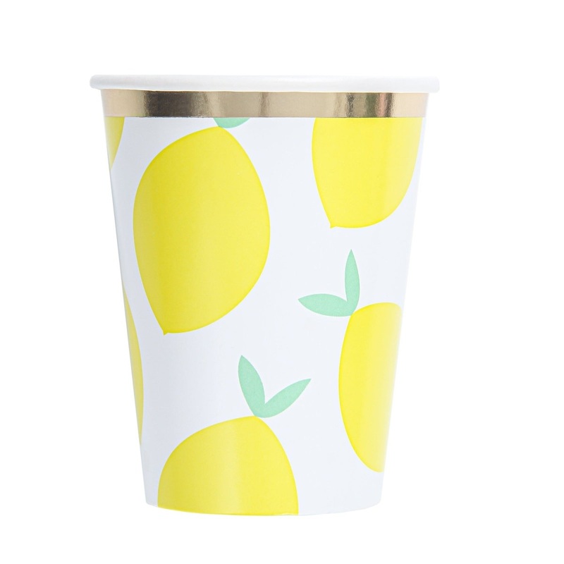 Lemoncello Paper Cups, 9 oz, 8 Count