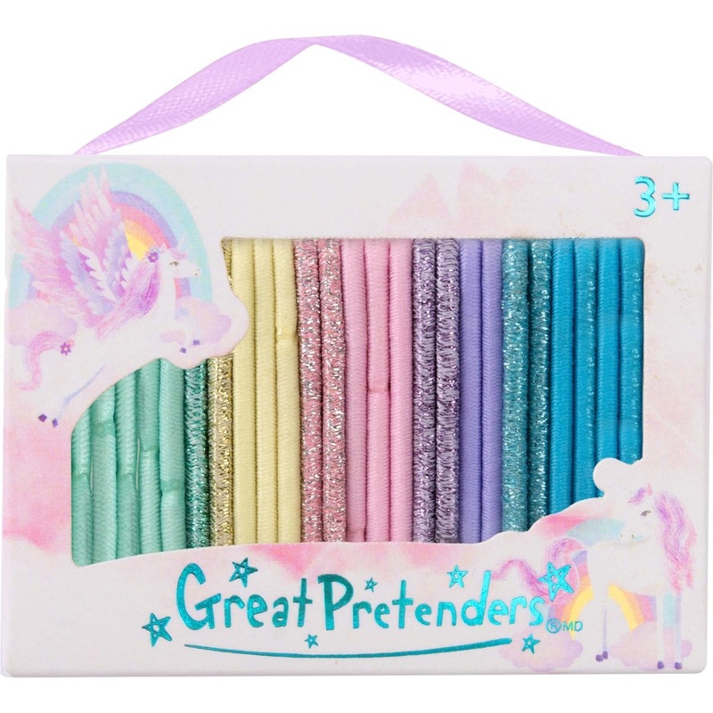 Over the Rainbow Hair Ties for Kids, 25 Count