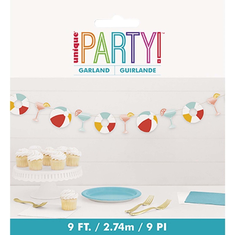 Poolside Summer Garland, 108 Inches, 1 Count