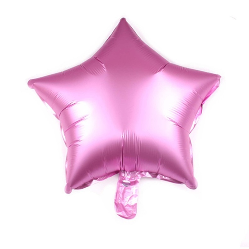 Satin Luxe Pink Petal Star Shaped Foil Balloon, 18 Inches, 1 Count