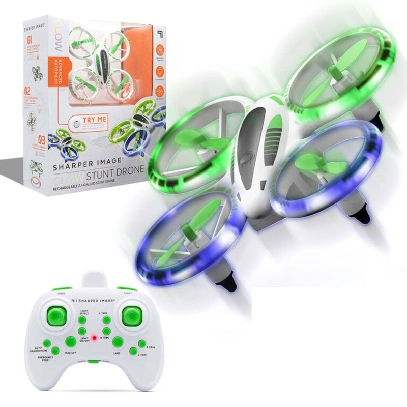 Sharper Image Stunt Drone Glow LED, 5 Inches, 1 Count