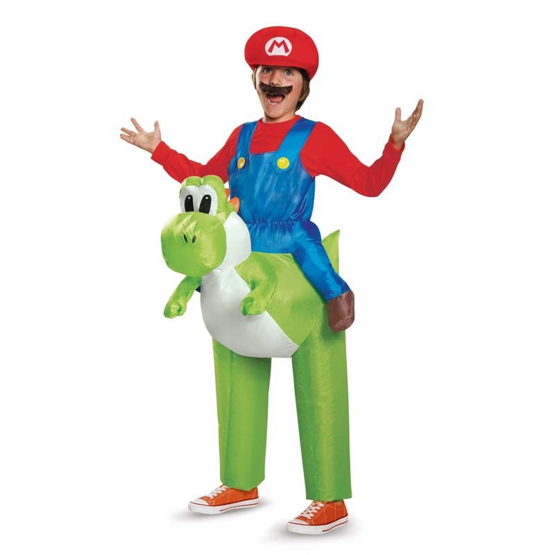 Super Mario Bros Mario Inflatable Costume for Kids, Nintendo One Size