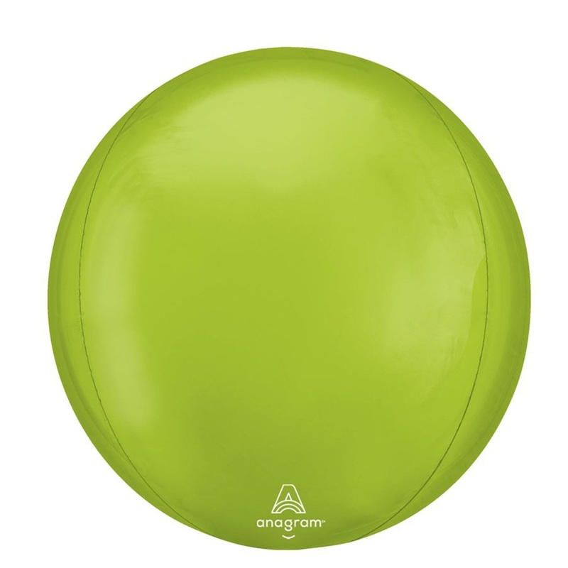 Vibrant Green Orbz Balloon, 15 Inches, 1 Count