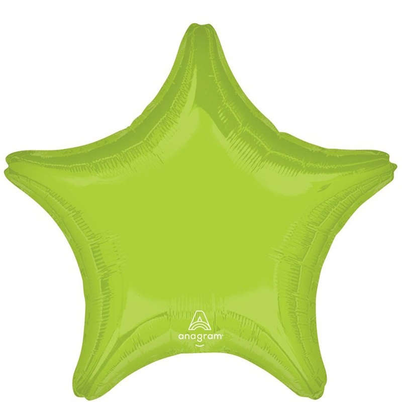Vibrant Green Star Shaped Balloon, 18 Inches, 1 Count