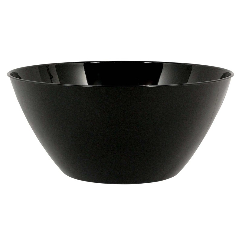 Black Recyclable Plastic Bowls, 4.7 L, 1 Count