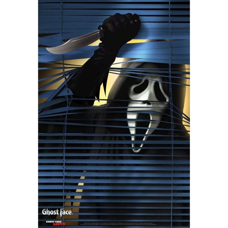 Ghost Face Window Cover, 36 Inches, 1 Count