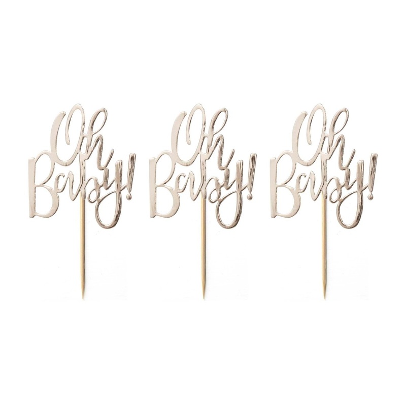 Oh Baby Cupcake Toppers, 12 Count