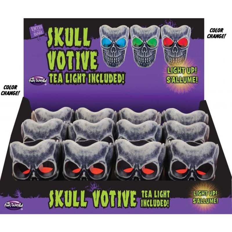 Skull Votive, Assortment, 1 Count