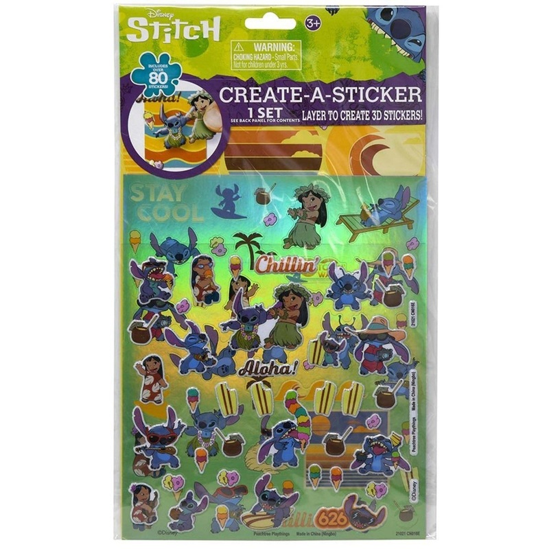 Stitch 3D Stickers, 1 Count