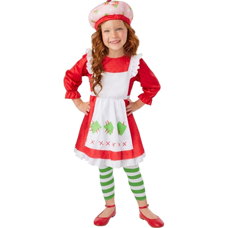Strawberry Shortcake Costume for Toddlers, Dress and Leggings 2T