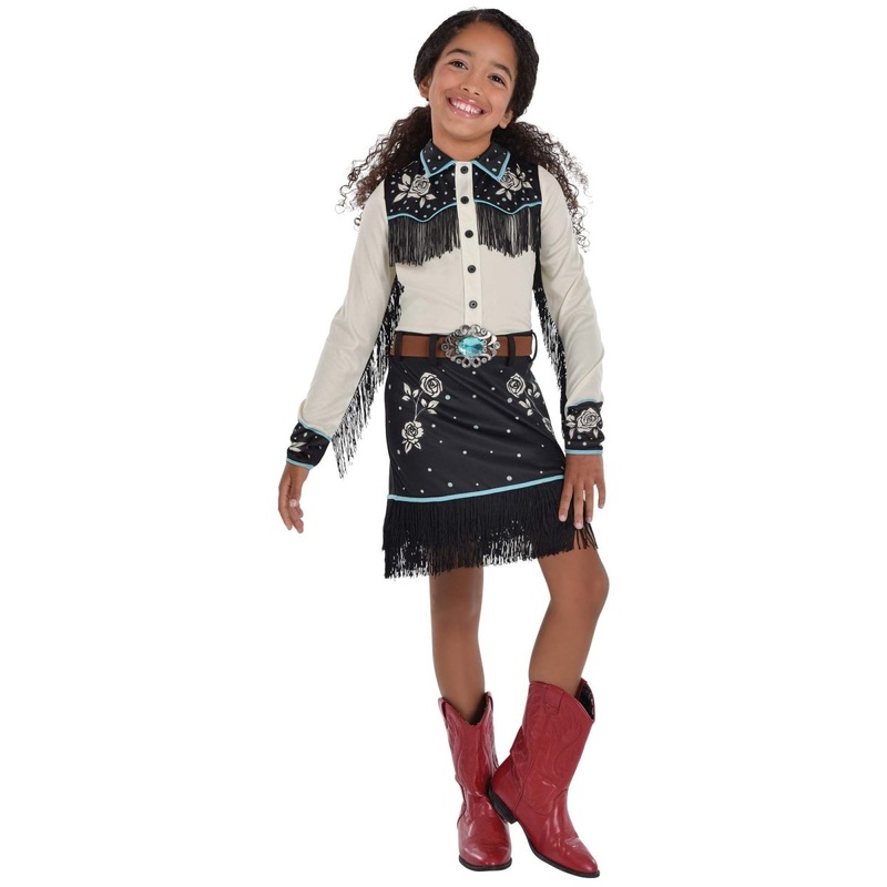 Western Cowgirl Costume for Kids, Dress 4-6T