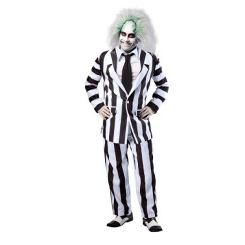 Beetlejuice Grand Heritage Costume for Adults, Striped Jacket and Pants M