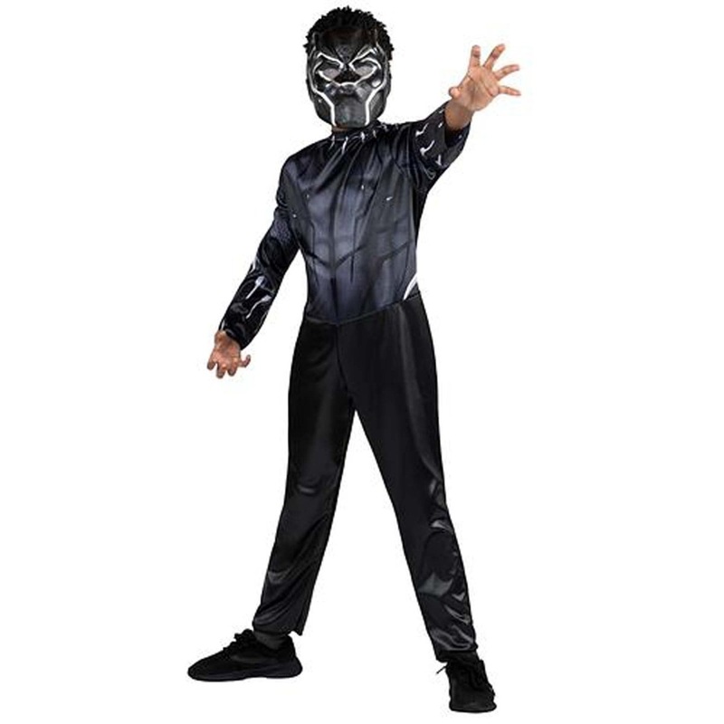 Black Panther Value Costume for Kids, Marvel, Jumpsuit and Mask S