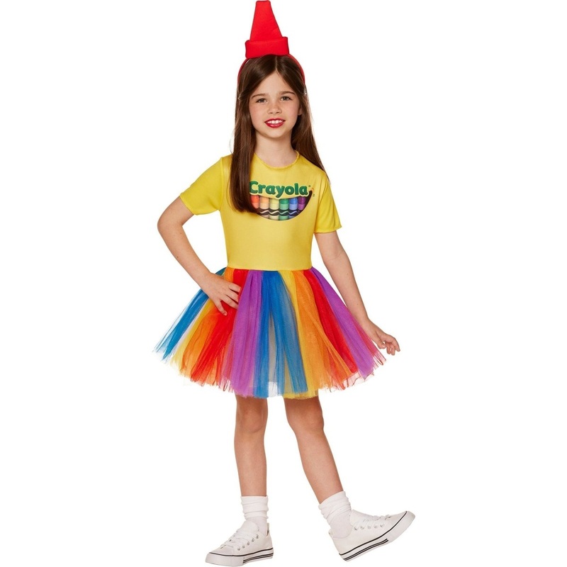Crayola Box Costume for Kids, Multicolor Dress S