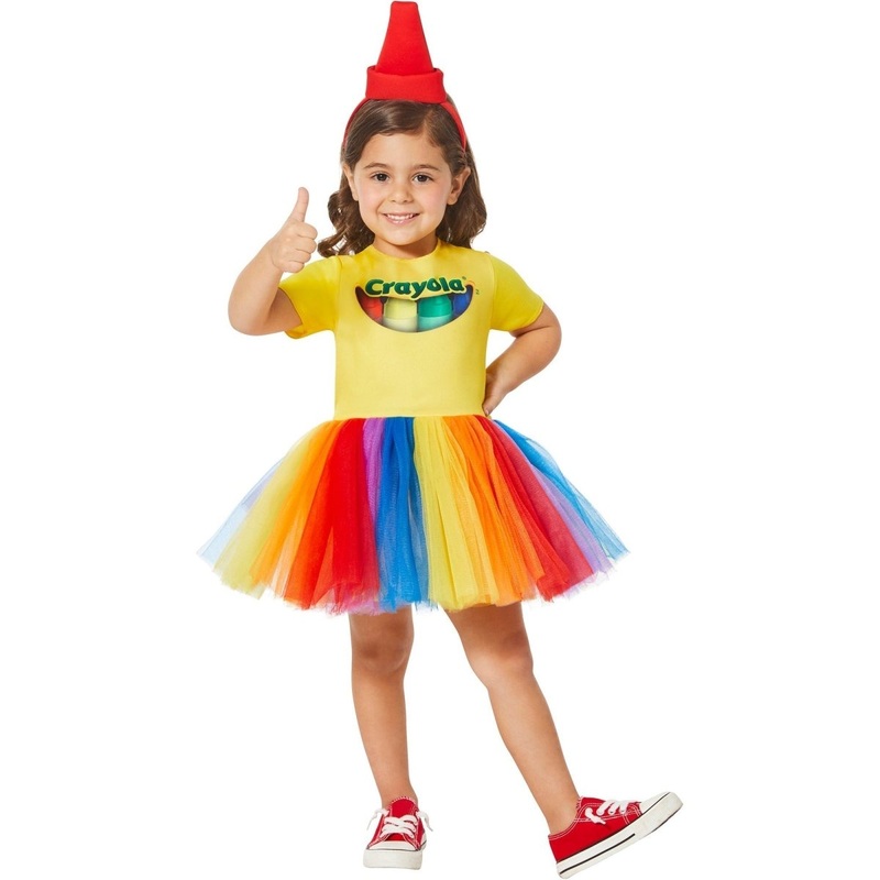 Crayola Box Costume for Toddlers, Multicolor Dress 2T