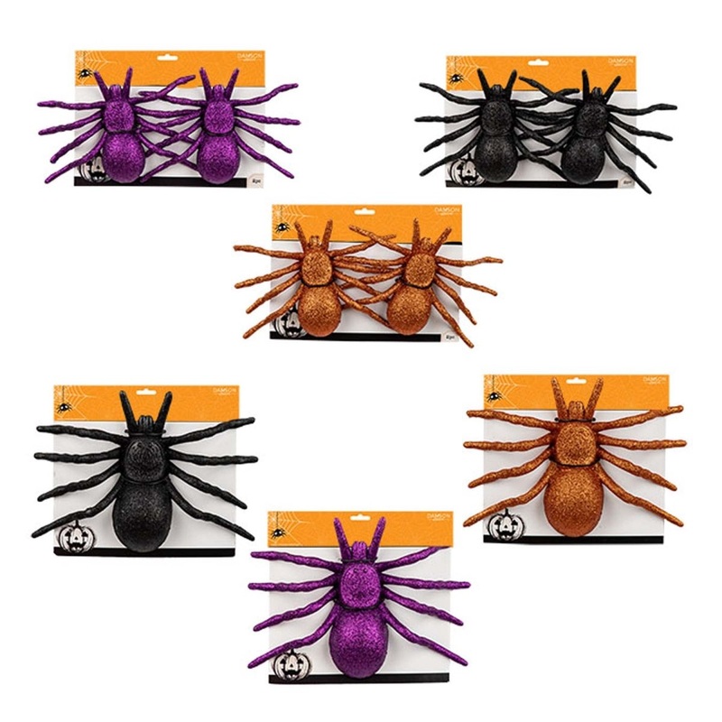 Glitter Spiders, Assortment, 1 Count
