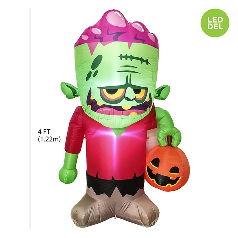 Inflatable Light-Up Frankenstein Decoration, 48 Inches, 1 Count