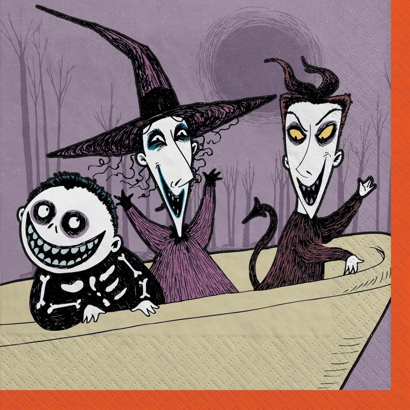 Nightmare Before Christmas Small Beverage Napkins, 36 Count