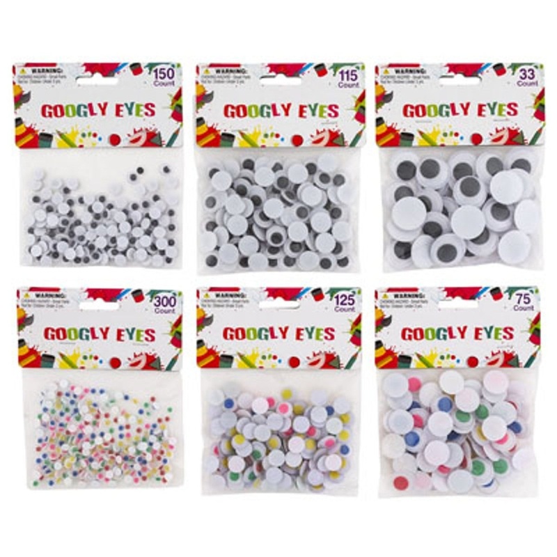 Paste-On Googly Eyes, Assortment, 1 Count