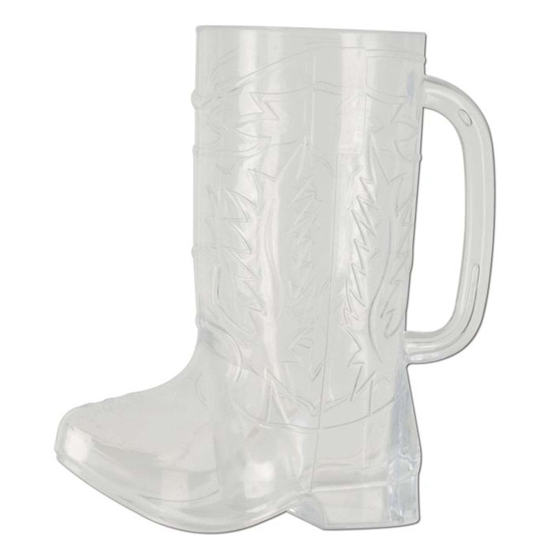 Plastic Cowboy Beer Mug, 17 Oz, 1 Count