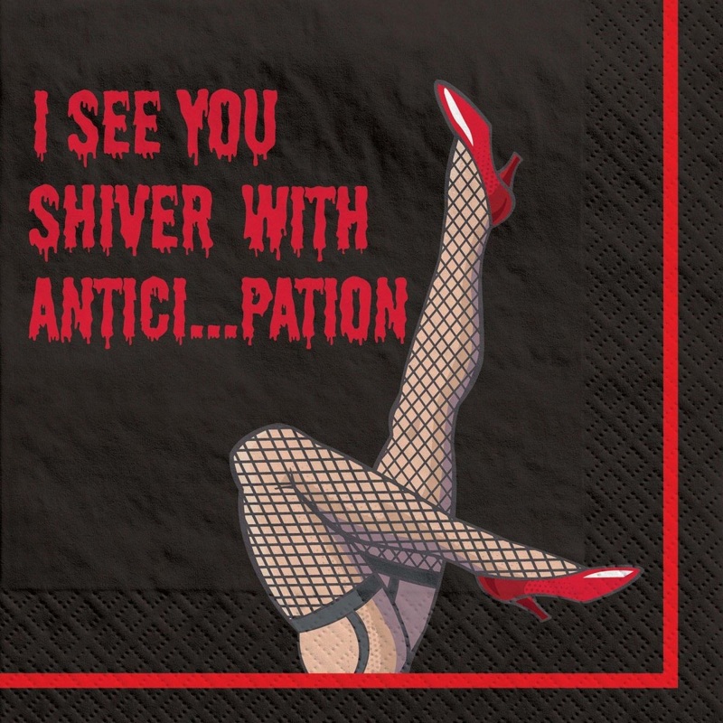 Rocky Horror Show Large Lunch Napkins, 36 Count