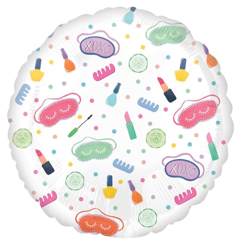 Spa Party Foil Balloon, 18 Inches, 1 Count