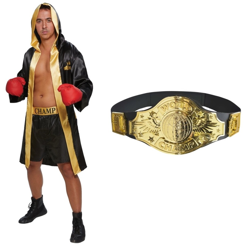Boxing Champion Costume Kit for Adults