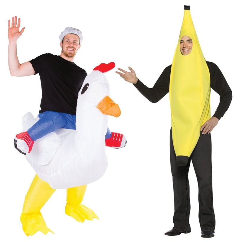 Chicken Banana Couple Costumes