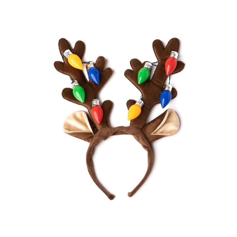 Christmas Lights Antler Headband, 1 Count