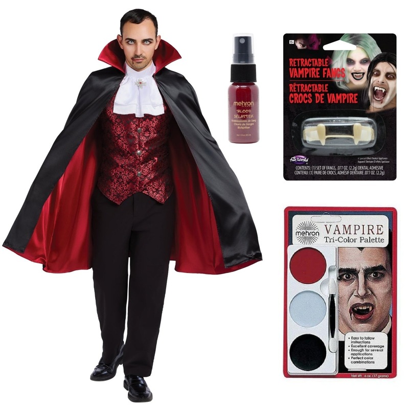 Classic Vampire Costume Kit for Adults