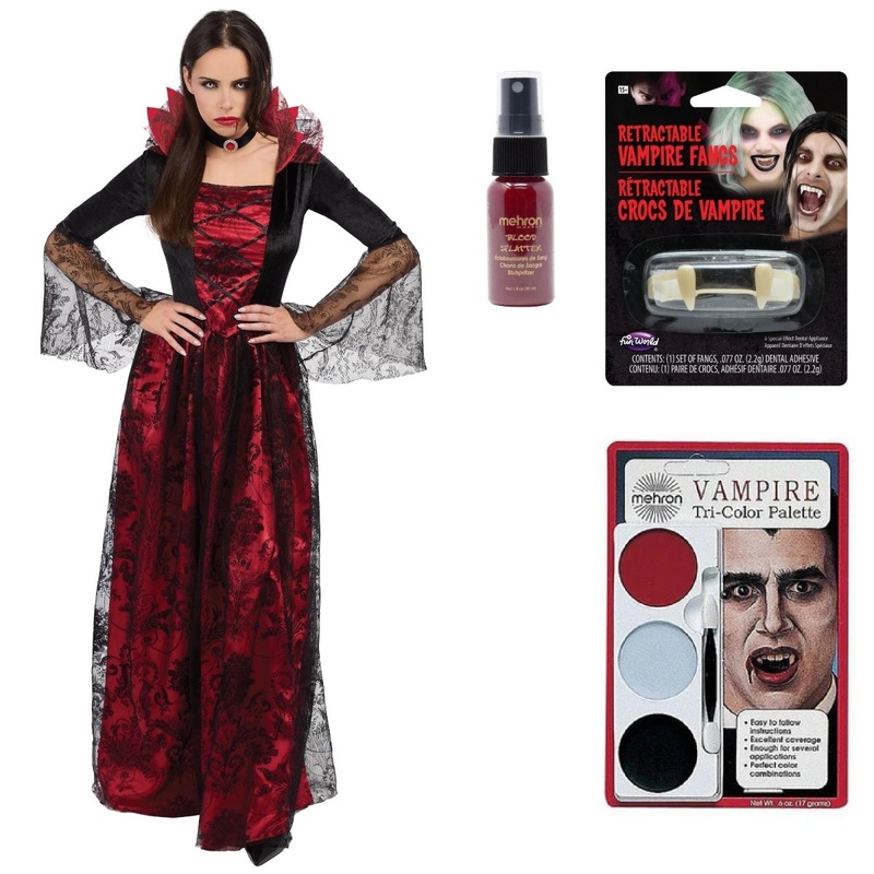 Classic Vampress Costume Kit for Adults S