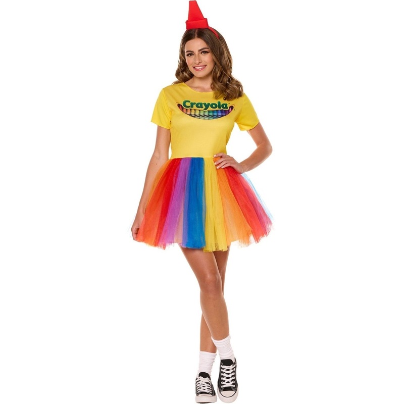Crayola Box Costume for Adults, Multicolor Dress S