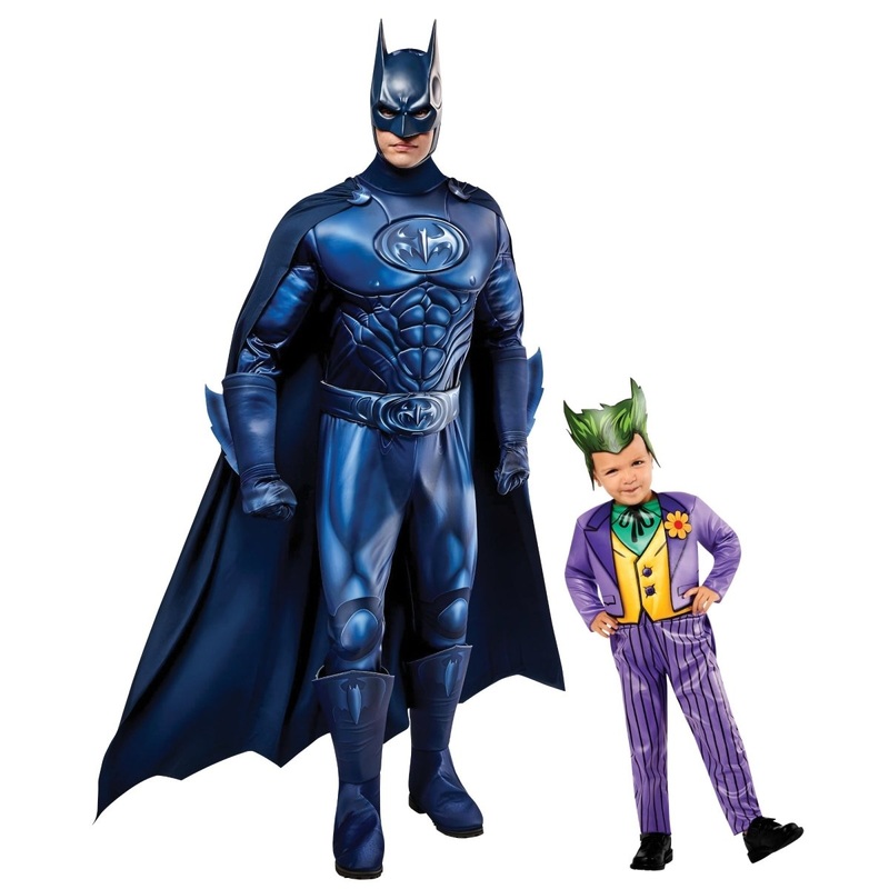 Daddy and Me Batman and Joker Costumes