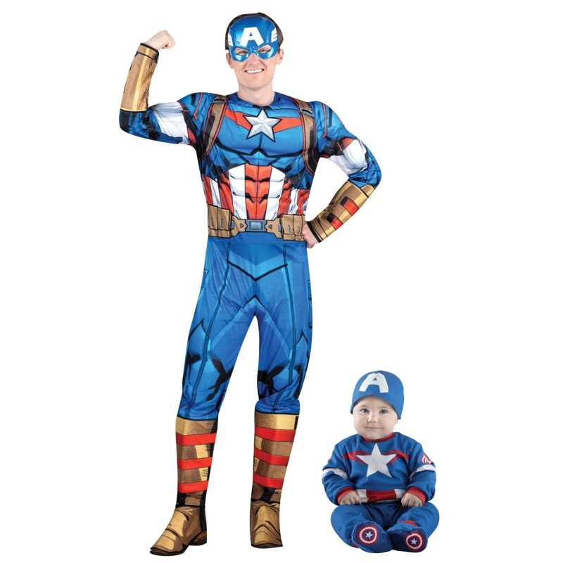 Daddy and Me Captain America Costumes