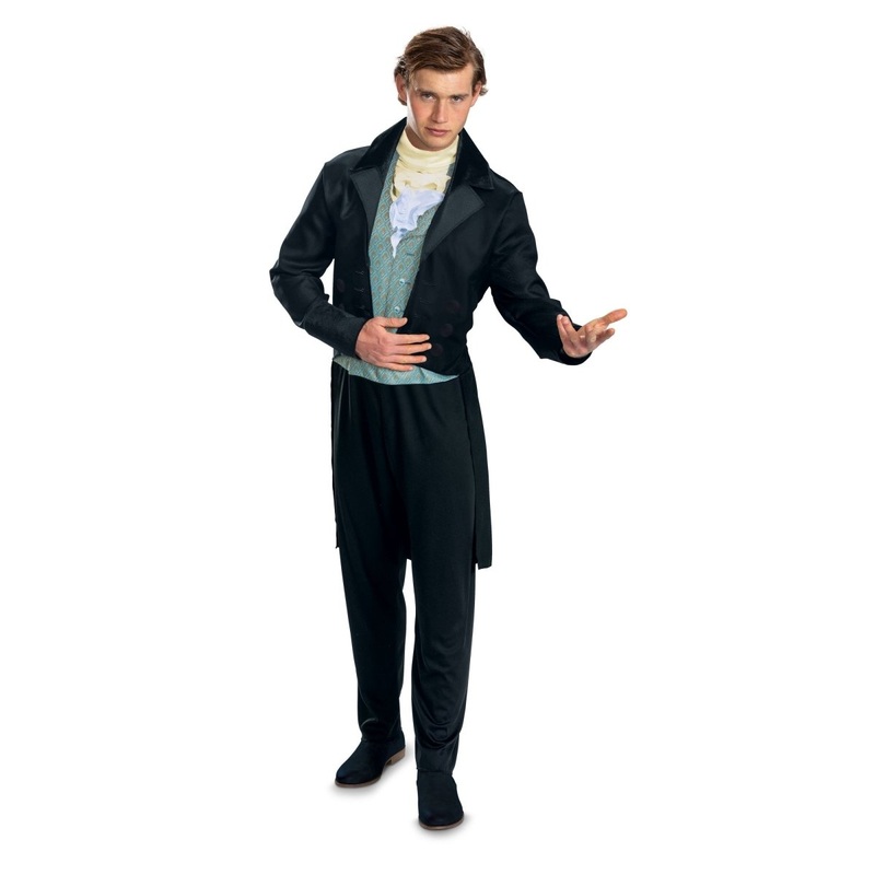 Bridgerton Brother Classic Costume for Adults, Black Jumpsuit With Jacket M