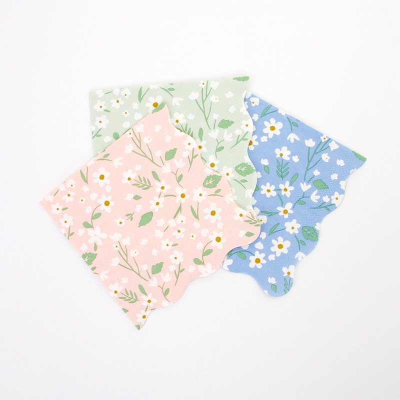Ditsy Floral Small Beverage Napkins, 20 Count
