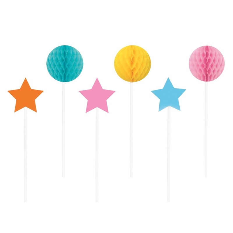 Feelin' Retro Birthday Cupcake Kit, 24 Count