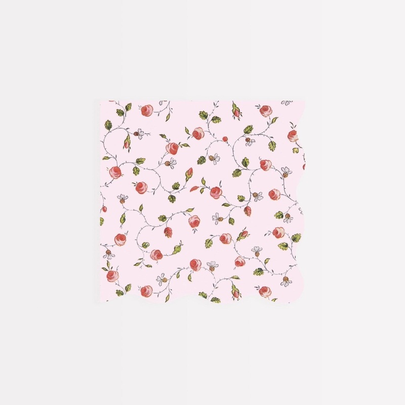 Marie-Antoinette Small Beverage Napkins, Ladure, 16 Count