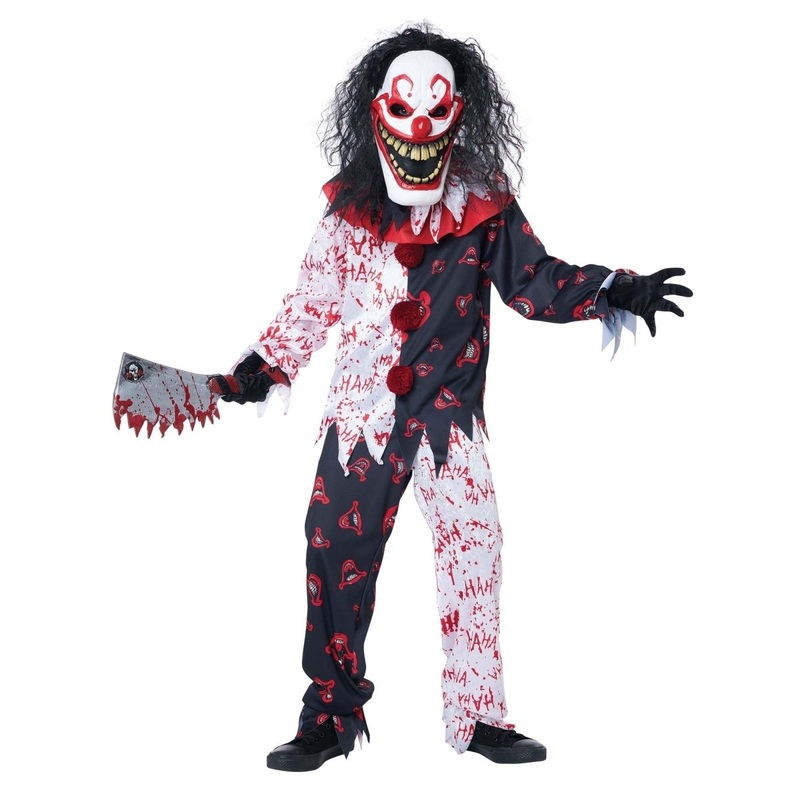 The Krazy Klown Costume for Kids, Shirt and Pants M