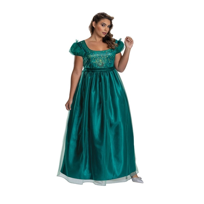 Bridgerton Penelope Classic Costume for Adults, Emerauld Green Dress S