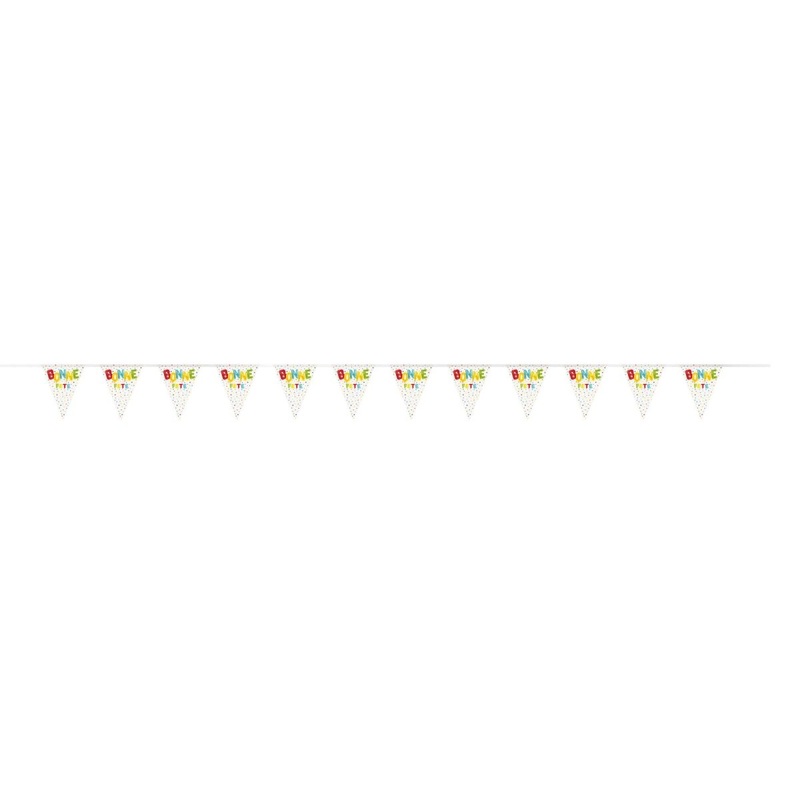 Bright "Bonne Fte" Flag Banner, 144 Inches, 1 Count