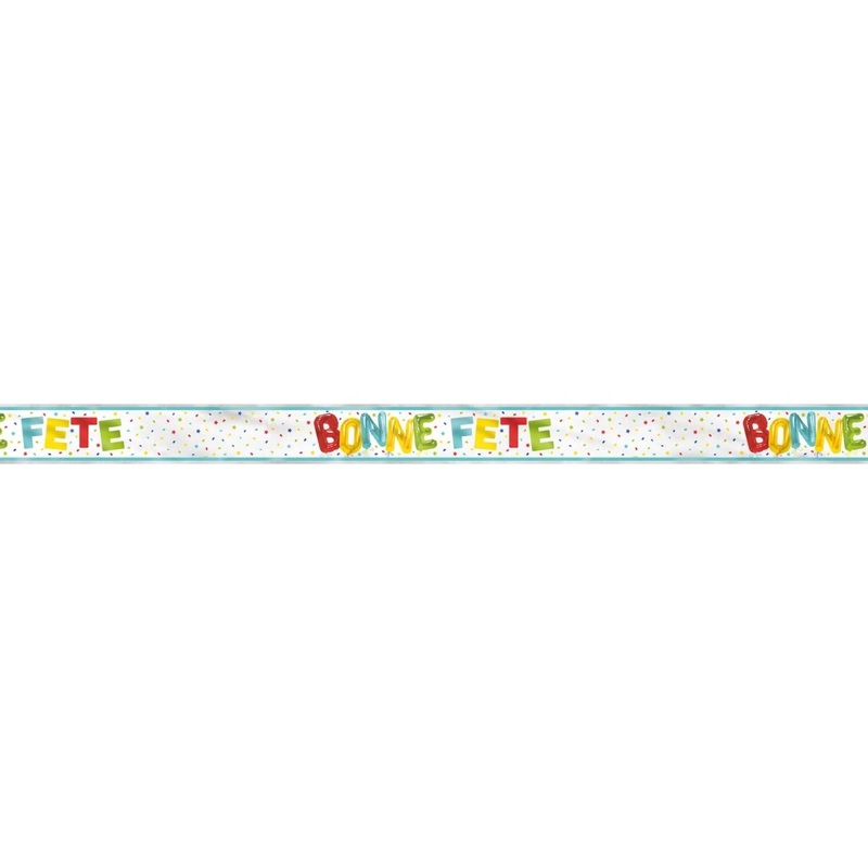 Bright "Bonne Fte" Foil Banner, 144 Inches, 1 Count
