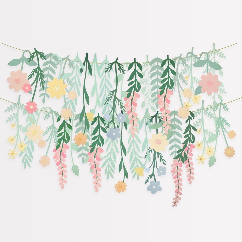 Flower Garden Back Drop, 1 Count