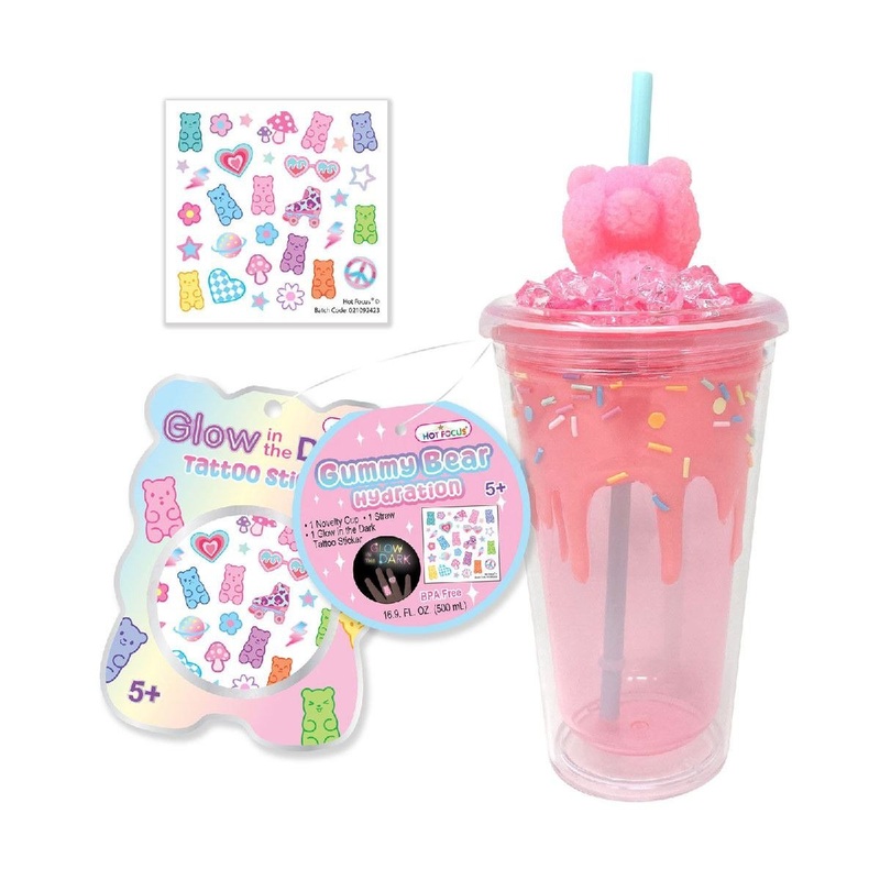 Gummy Bear Pink Sippy Cup, 500 ml, 1 Count