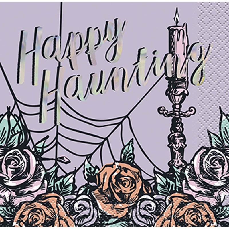Iridescent Hauntings Small Beverage Napkins, 16 Count